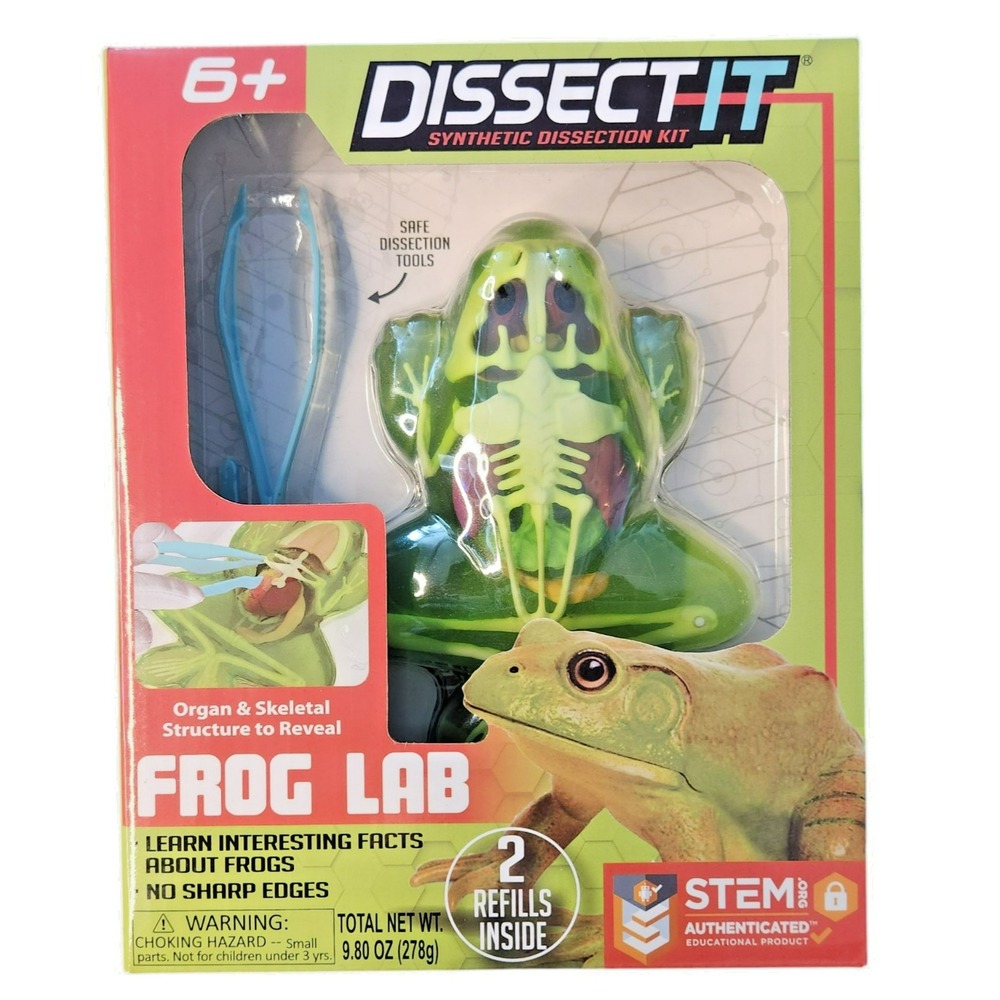 Dissect-It Frog Lab Synthetic Dissection Kit STEM Toy Top Secret Toys